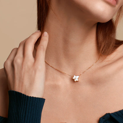 Dây chuyền mạ vàng 18k khảm cao cấp JN8283