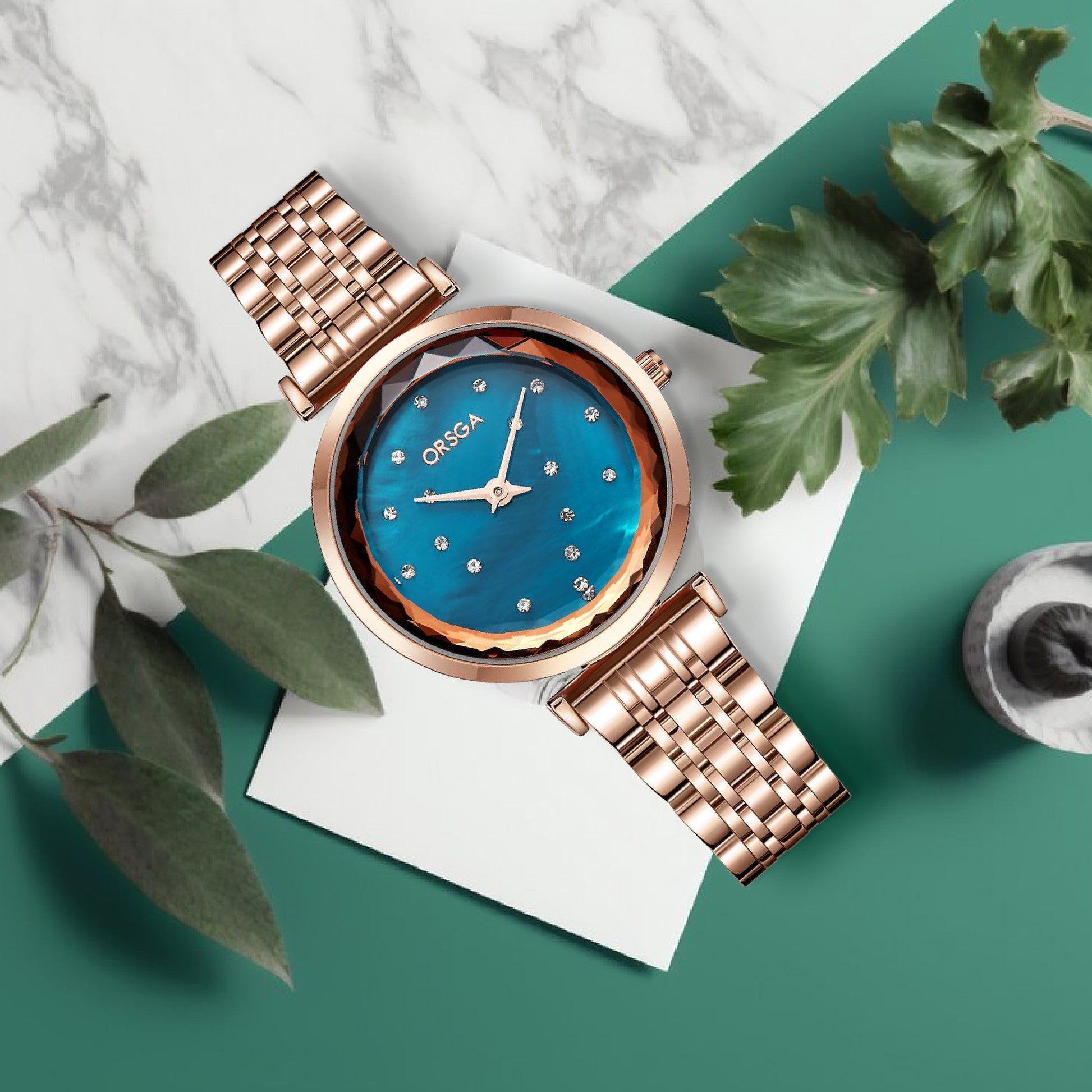ASTER Blue Rose Gold - Đồng hồ Orsga Cao Cấp