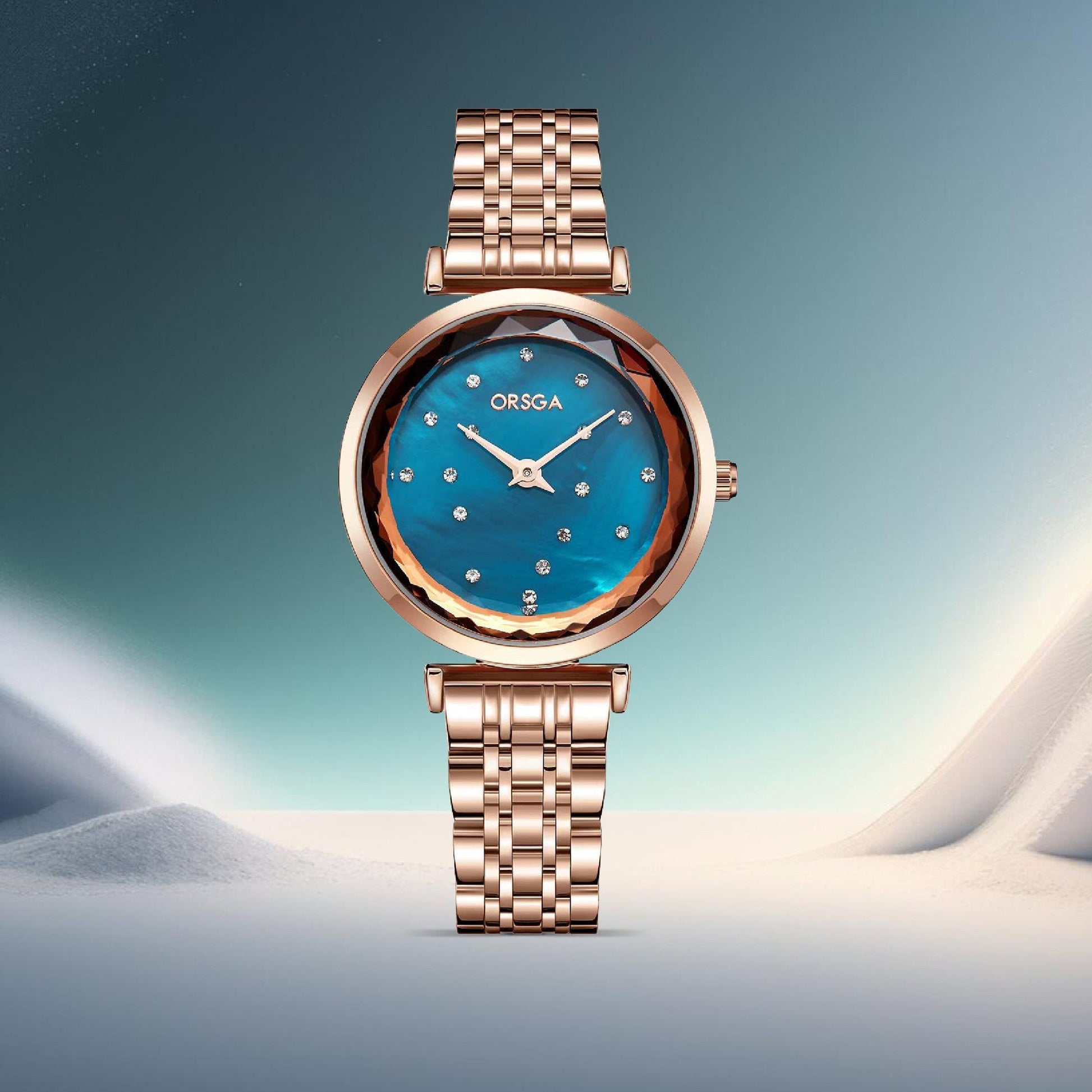 ASTER Blue Rose Gold - Đồng hồ Orsga Cao Cấp