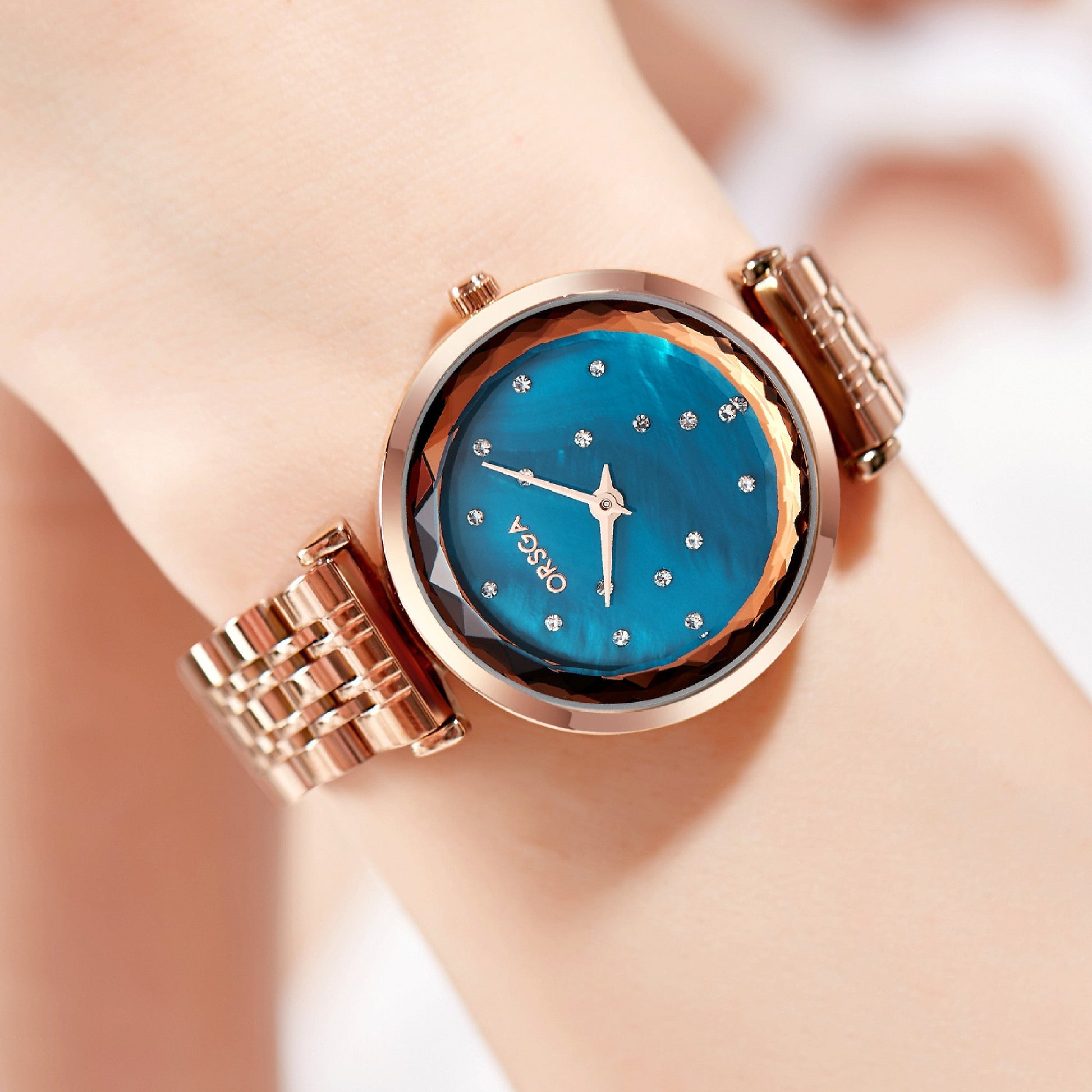ASTER Blue Rose Gold - Đồng hồ Orsga Cao Cấp