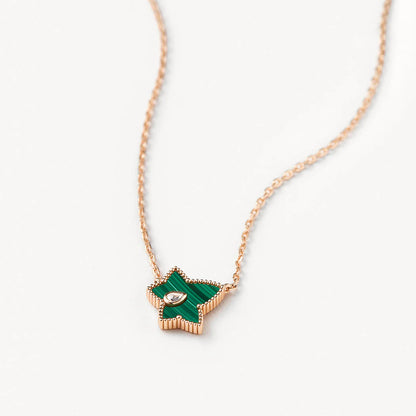 Dây chuyền mạ vàng 18k khảm cao cấp JN8283