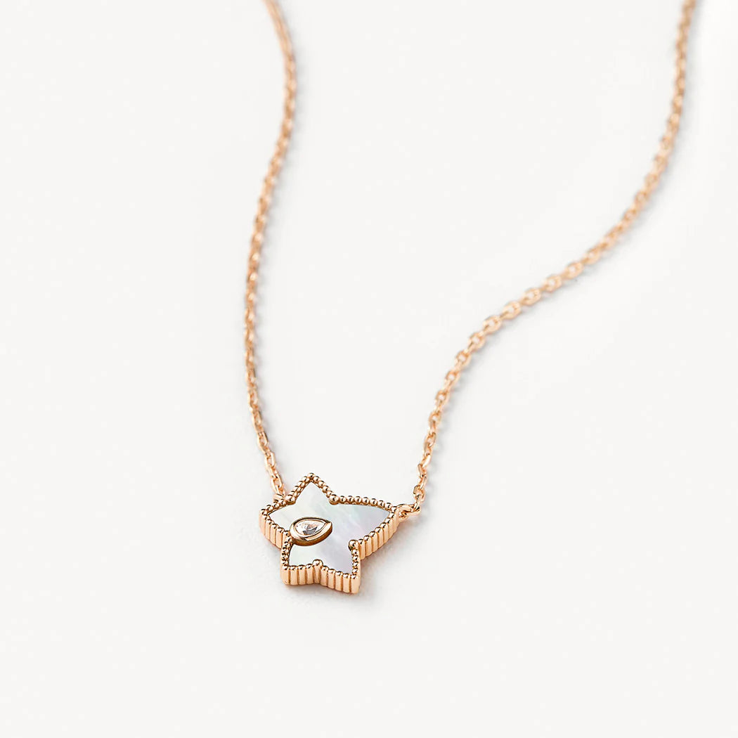 Dây chuyền mạ vàng 18k khảm cao cấp JN8283